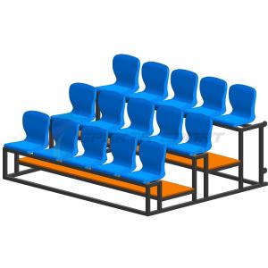 Купить Трибуна мобильная 3 ряда сиденья пластиковые на 15 мест в Ладушкине 